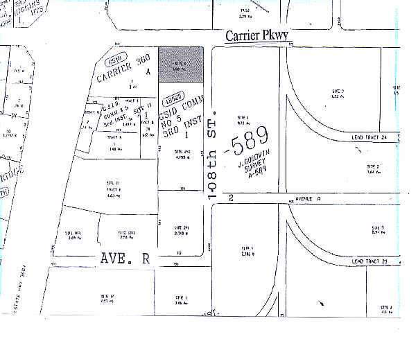 734 W Carrier Pky, Grand Prairie, TX for sale Plat Map- Image 1 of 1