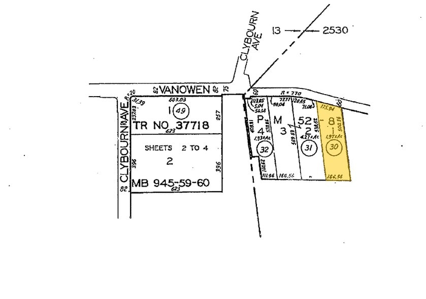 4406-4408 W Vanowen St, Burbank, CA for lease - Plat Map - Image 3 of 3