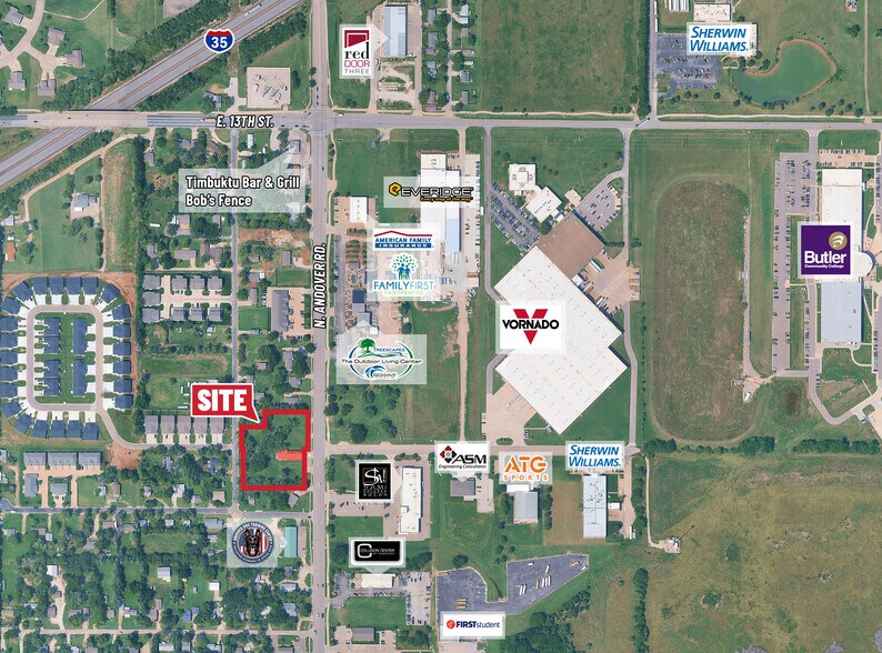 1041 N Main St, Andover, KS for sale - Aerial - Image 2 of 3