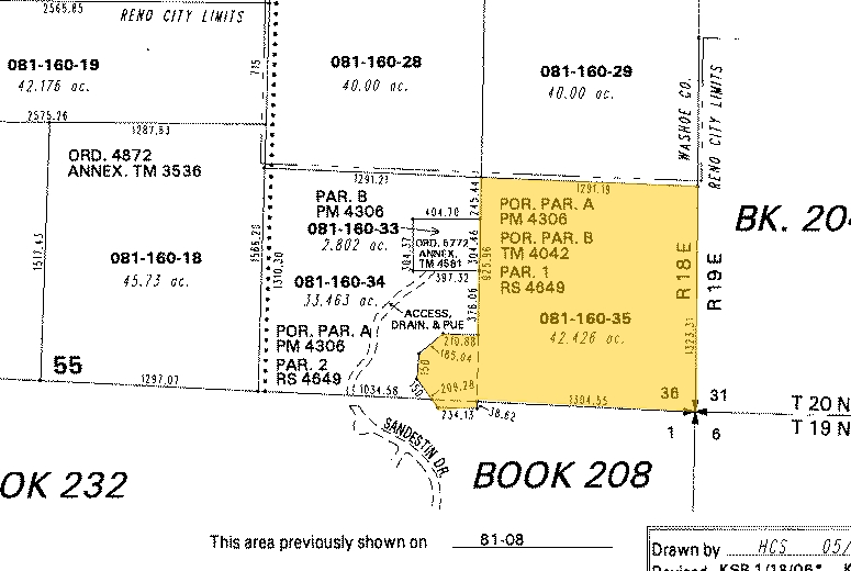 Moose Ridge Dr, Reno, NV for sale - Plat Map - Image 2 of 2