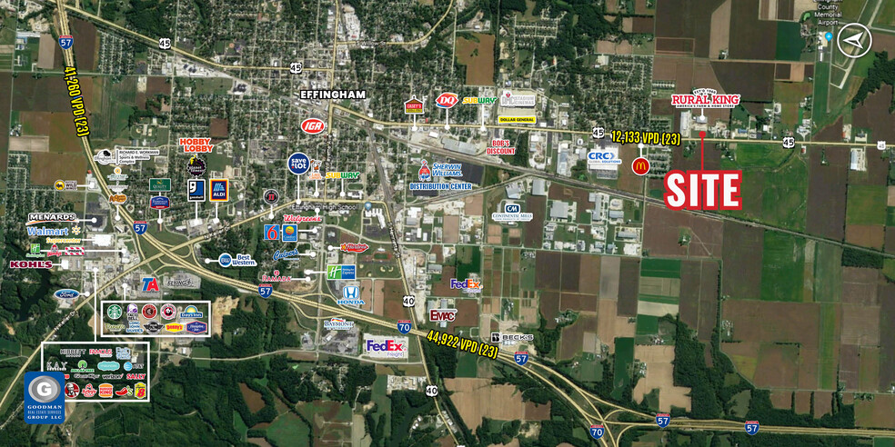 Banker St, Effingham, IL for sale - Aerial - Image 2 of 2