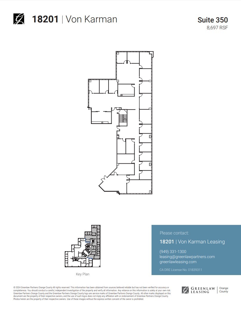 18301 Von Karman Ave, Irvine, CA for lease Floor Plan- Image 1 of 1