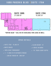 1688 Phoenix Pky, College Park, GA for lease Floor Plan- Image 1 of 1