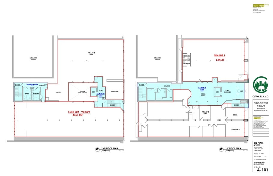 392 Pearl St, Buffalo, NY for lease - Site Plan - Image 3 of 9
