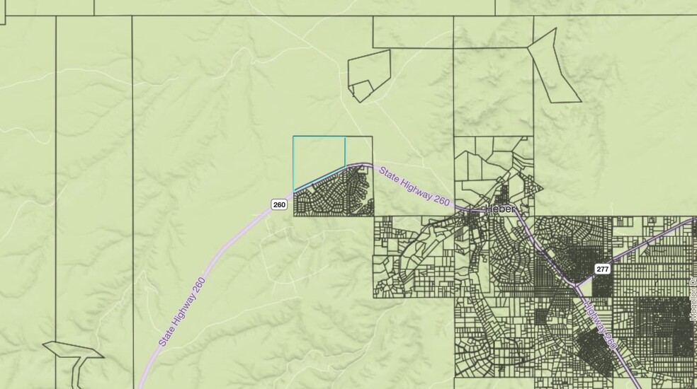 State Highway 260, Heber, AZ for sale - Plat Map - Image 2 of 3