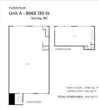 8065 130 St, Surrey, BC for lease Floor Plan- Image 2 of 9