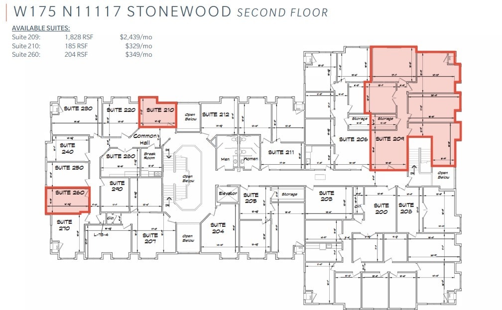 W175N11081 Stonewood Dr, Germantown, WI for lease Floor Plan- Image 1 of 1