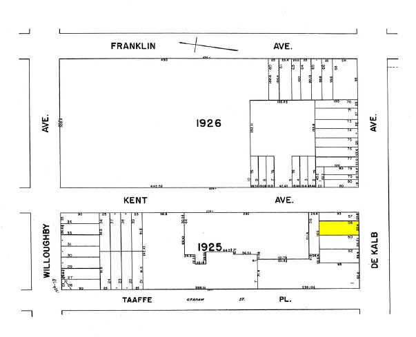 461 Dekalb Ave, Brooklyn, NY for sale Plat Map- Image 1 of 1