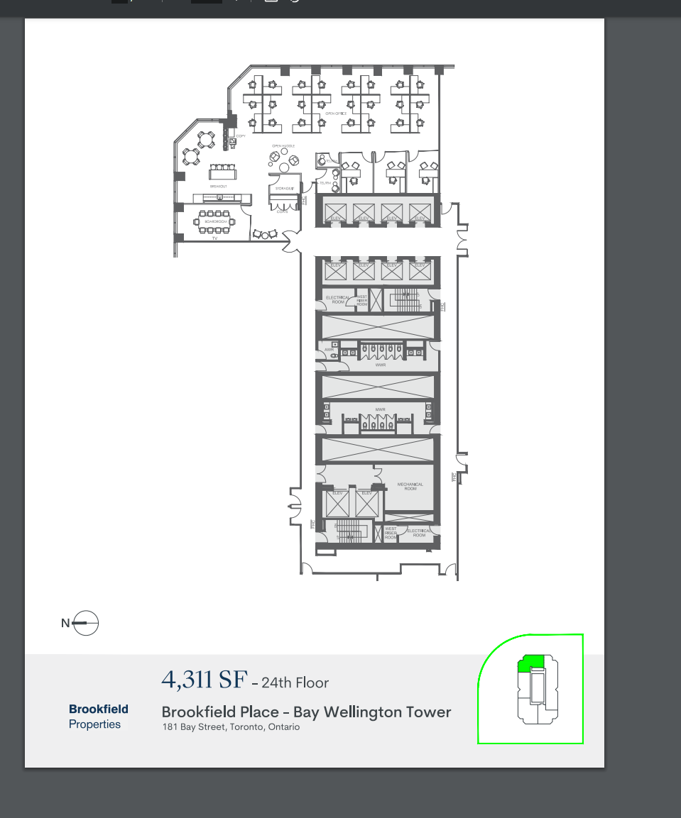 181 Bay St, Toronto, ON for lease Floor Plan- Image 1 of 1