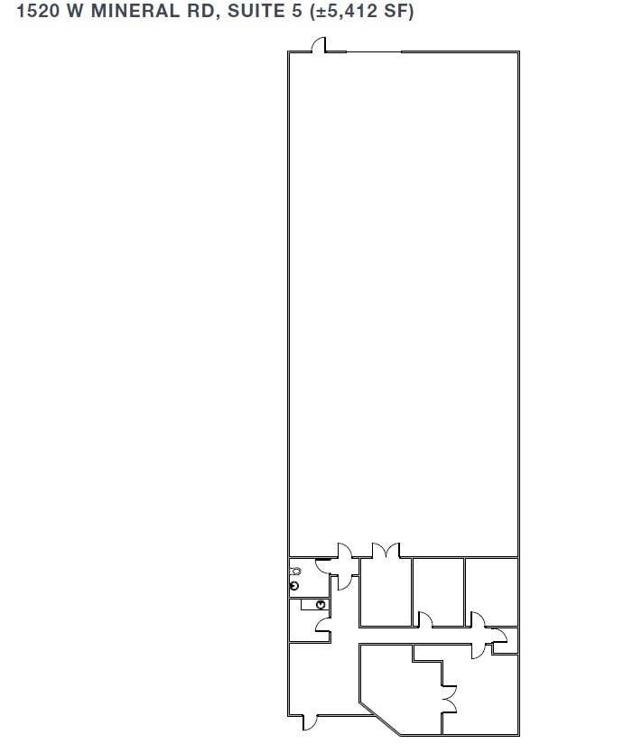 1520 W Mineral Rd, Tempe, AZ for lease Floor Plan- Image 1 of 1