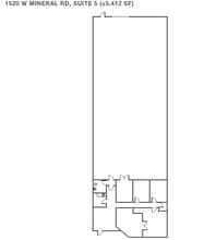 1520 W Mineral Rd, Tempe, AZ for lease Floor Plan- Image 1 of 1