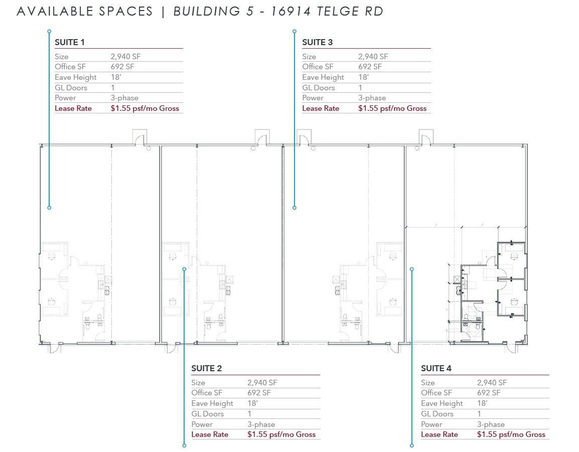 16906 Telge Rd, Cypress, TX for lease Floor Plan- Image 1 of 1