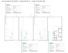 16906 Telge Rd, Cypress, TX for lease Floor Plan- Image 1 of 1