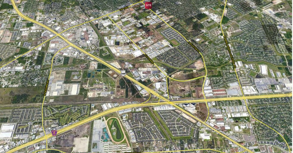 16535 Hollister St, Houston, TX for lease - Aerial - Image 3 of 6