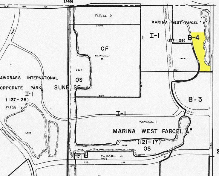 13680 NW 5th St, Sunrise, FL for lease - Plat Map - Image 2 of 11