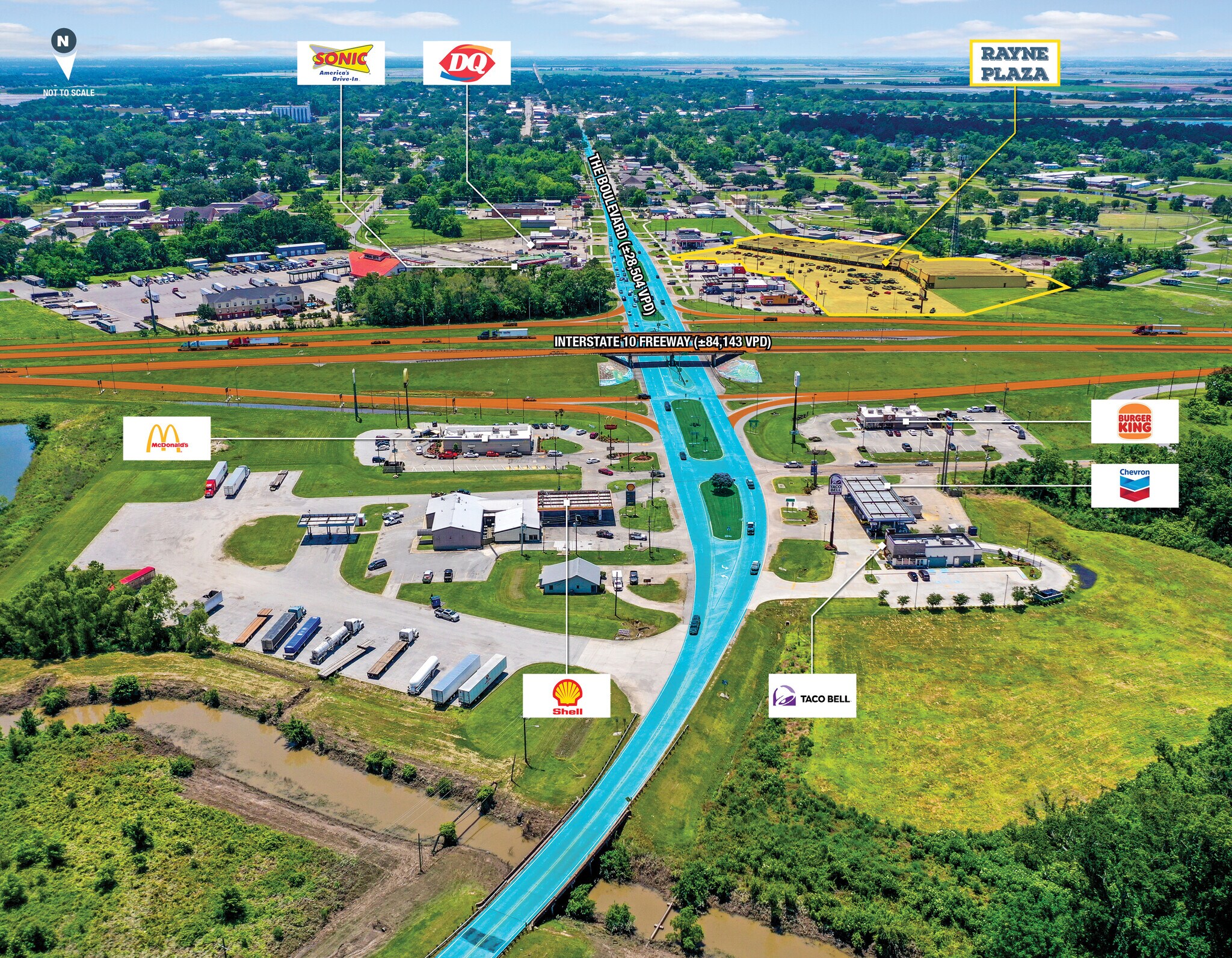 14031415 The Blvd, Rayne, LA 70578 Rayne Plaza Grocery Anchored