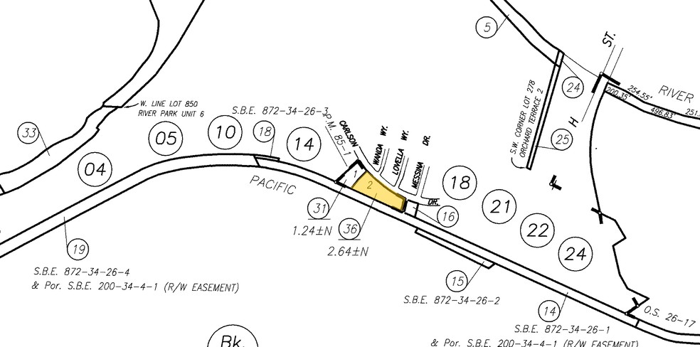 5485-5495 Carlson Dr, Sacramento, CA for lease - Plat Map - Image 2 of 5