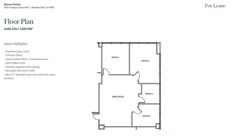 5550 Topanga Canyon Blvd, Woodland Hills, CA for lease Floor Plan- Image 1 of 1