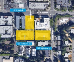 10713 Main St, Bellevue, WA - AERIAL  map view