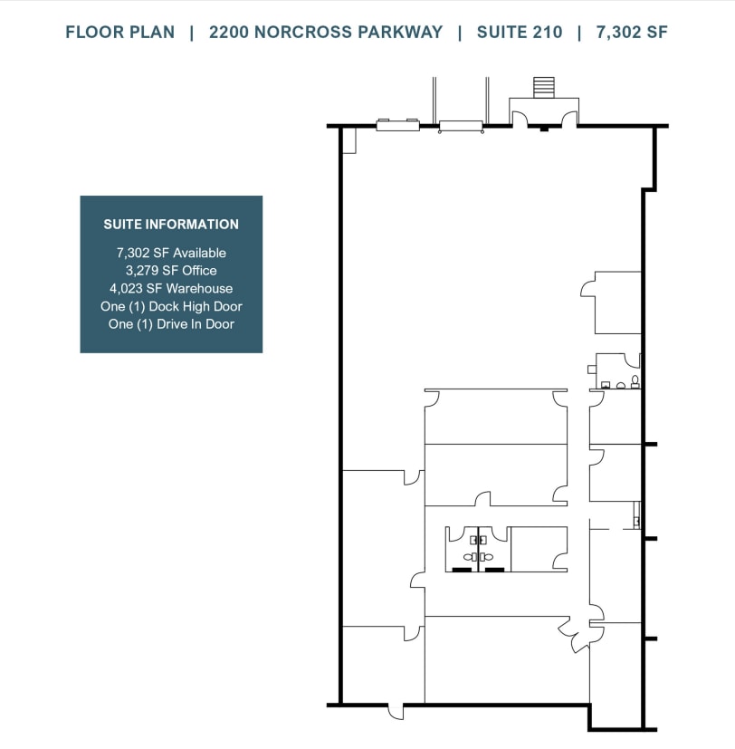 2200 Norcross Pkwy, Norcross, GA for lease Floor Plan- Image 1 of 1