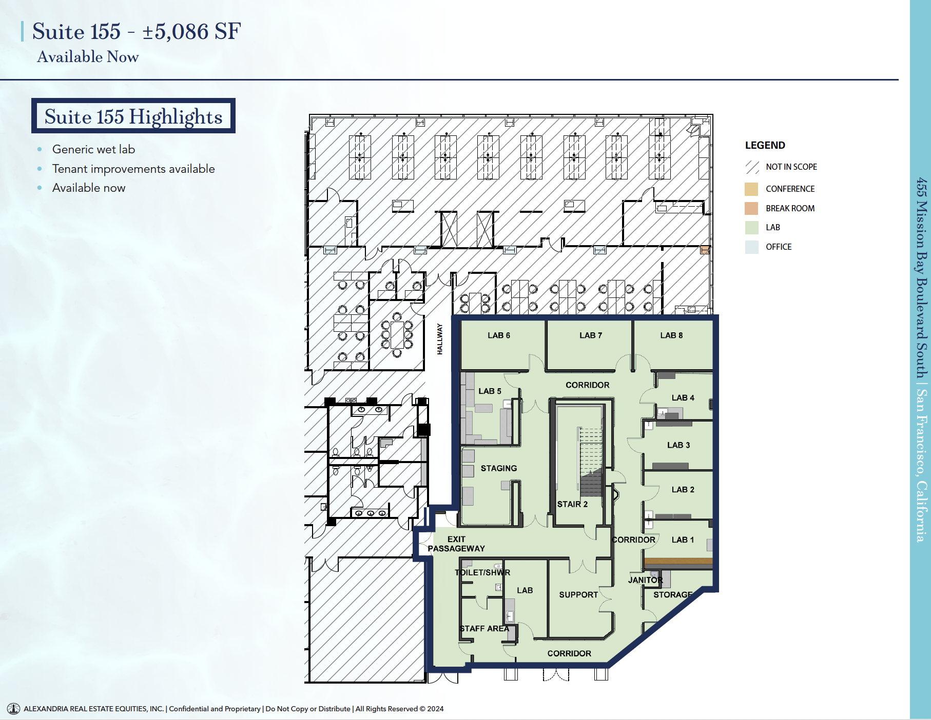 455 Mission Bay Blvd S, San Francisco, CA for lease Floor Plan- Image 1 of 3