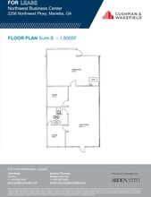 1335 Capital Circle, Marietta, GA for lease Floor Plan- Image 1 of 1