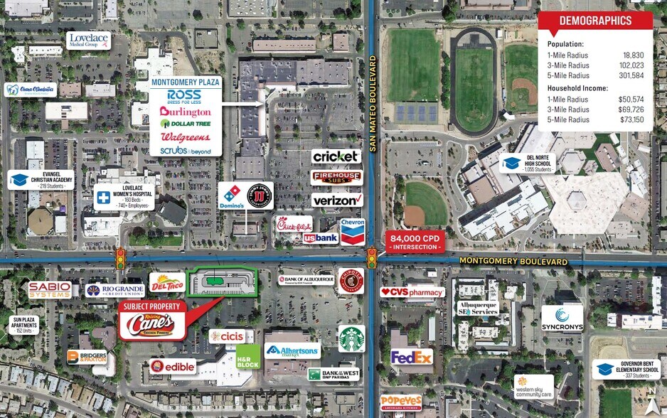 4800 Montgomery Blvd NE, Albuquerque, NM 87109 Raising Cane's