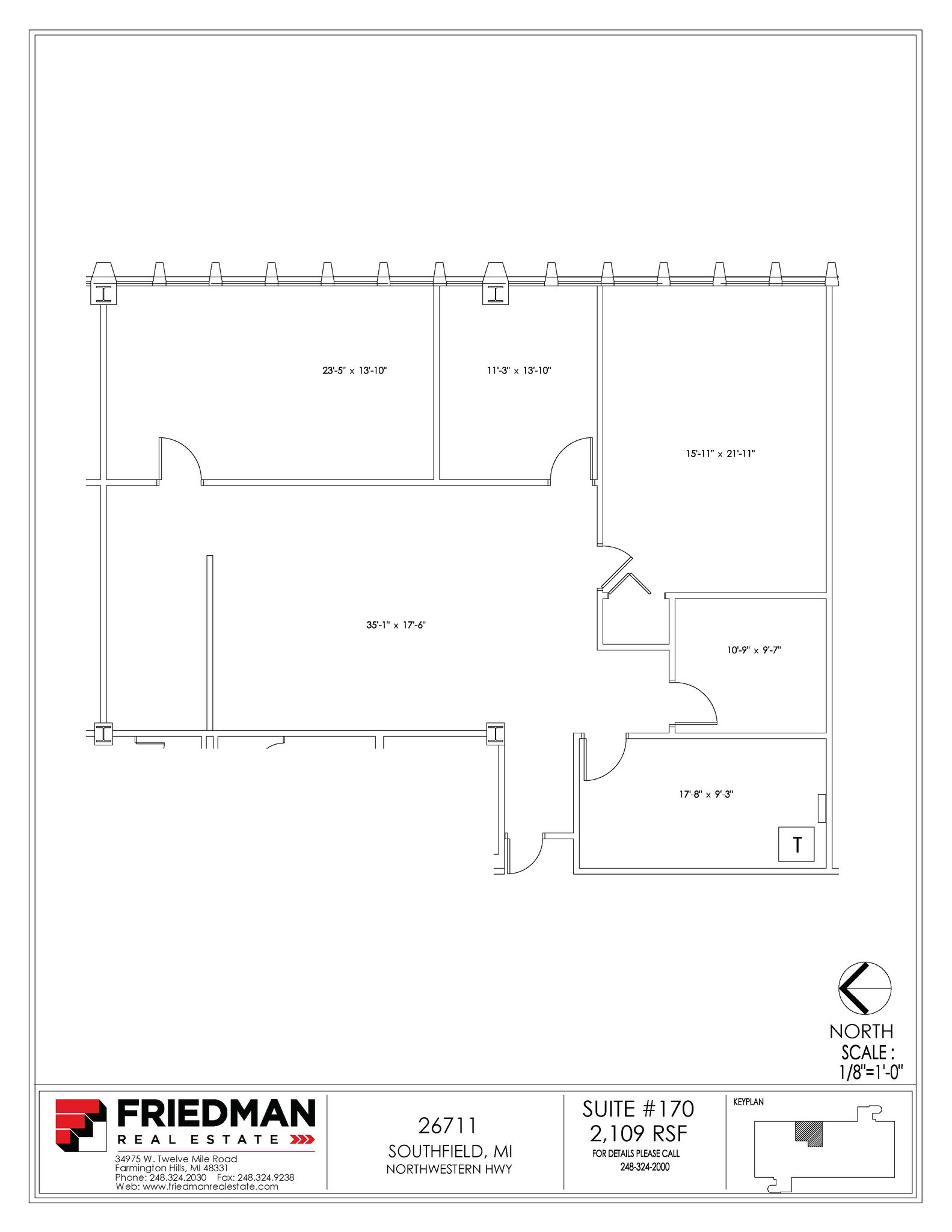 26711 Northwestern Hwy, Southfield, MI for sale Floor Plan- Image 1 of 2