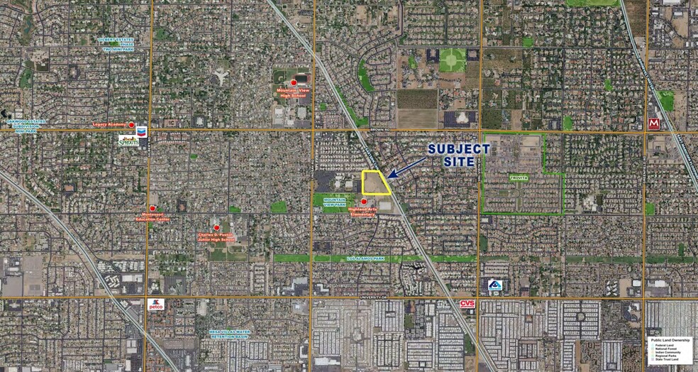 Brown Rd & Lindsay Rd, Mesa, AZ for sale - Aerial - Image 2 of 4