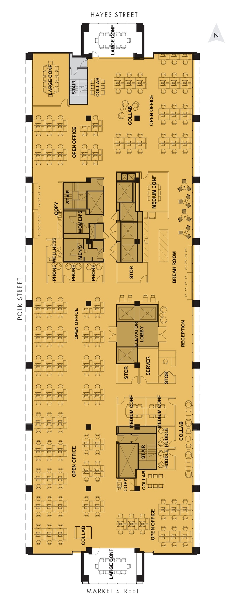 1390 Market St, San Francisco, CA for lease Floor Plan- Image 1 of 1