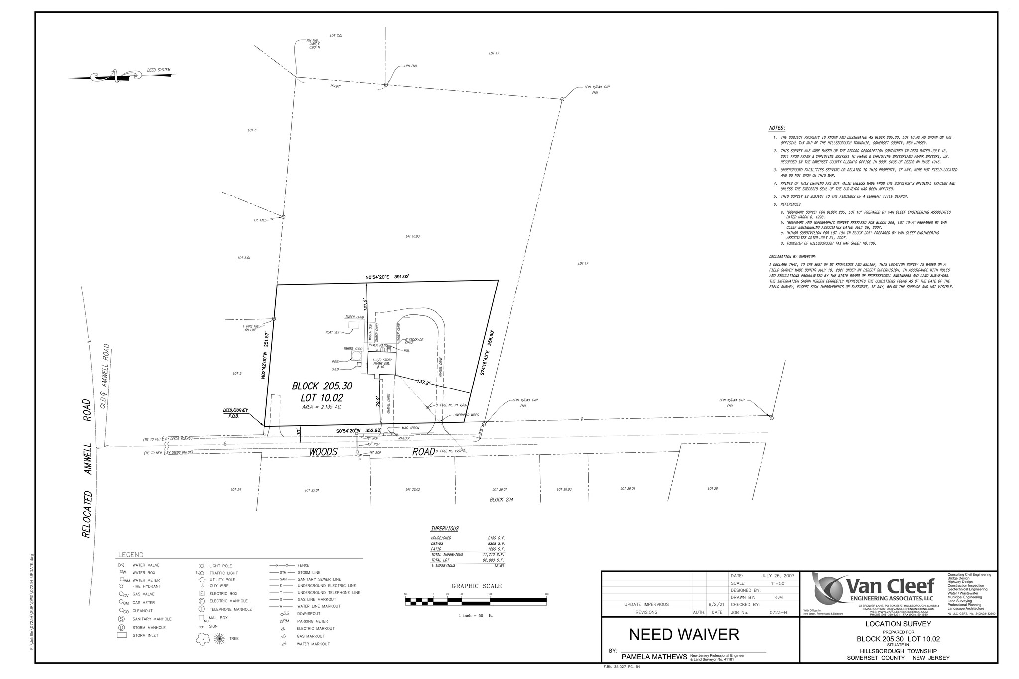 44 Woods Rd, Hillsborough, NJ for sale Site Plan- Image 1 of 2