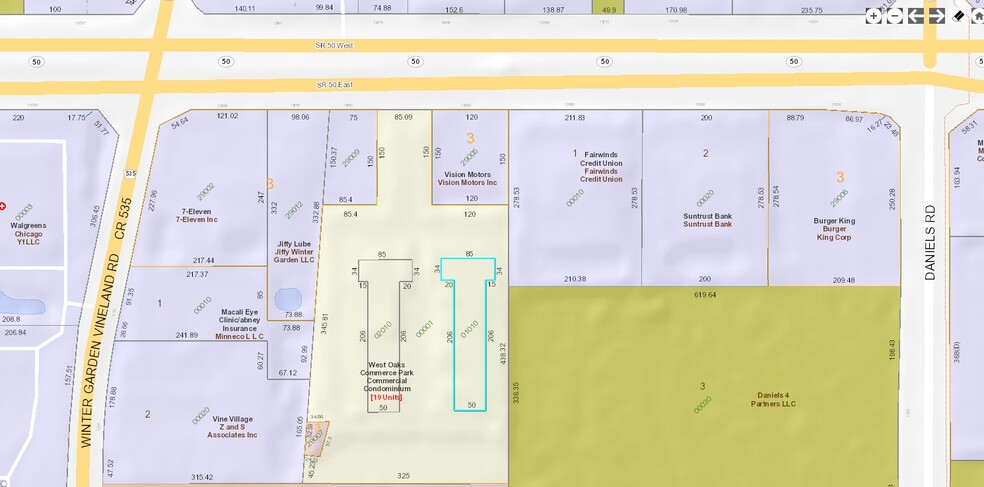 13650 W Colonial Dr, Winter Garden, FL for lease - Plat Map - Image 3 of 3