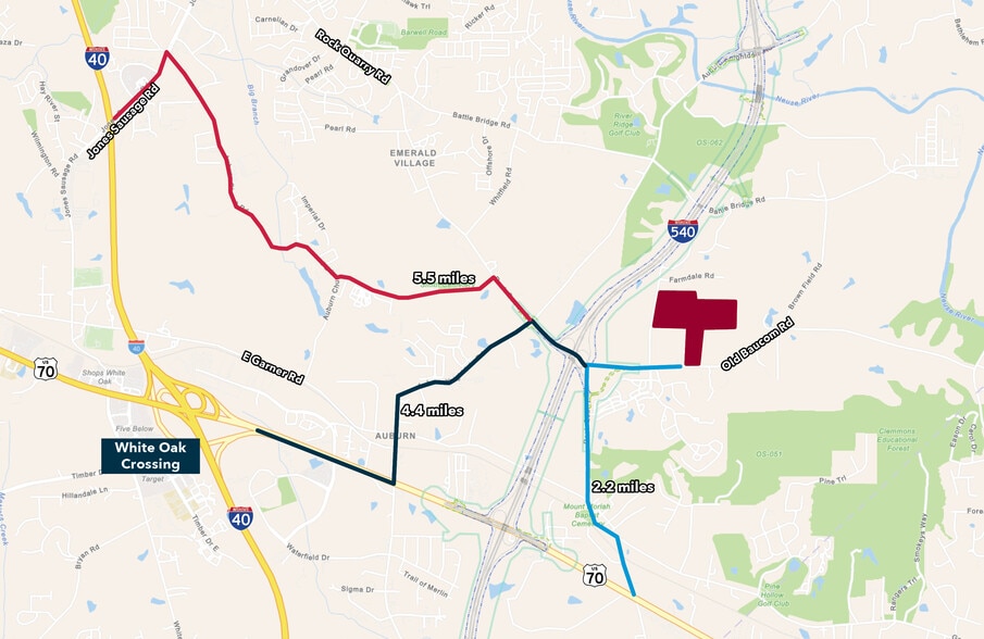 Old Baucom Rd, Raleigh, NC for sale - Aerial - Image 3 of 3