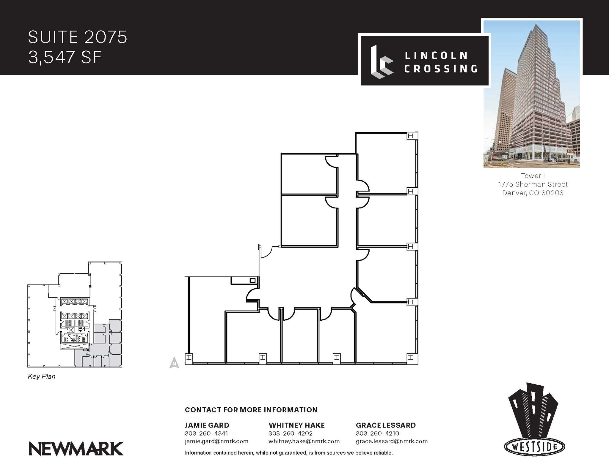 1775 Sherman St, Denver, CO for lease Floor Plan- Image 1 of 10