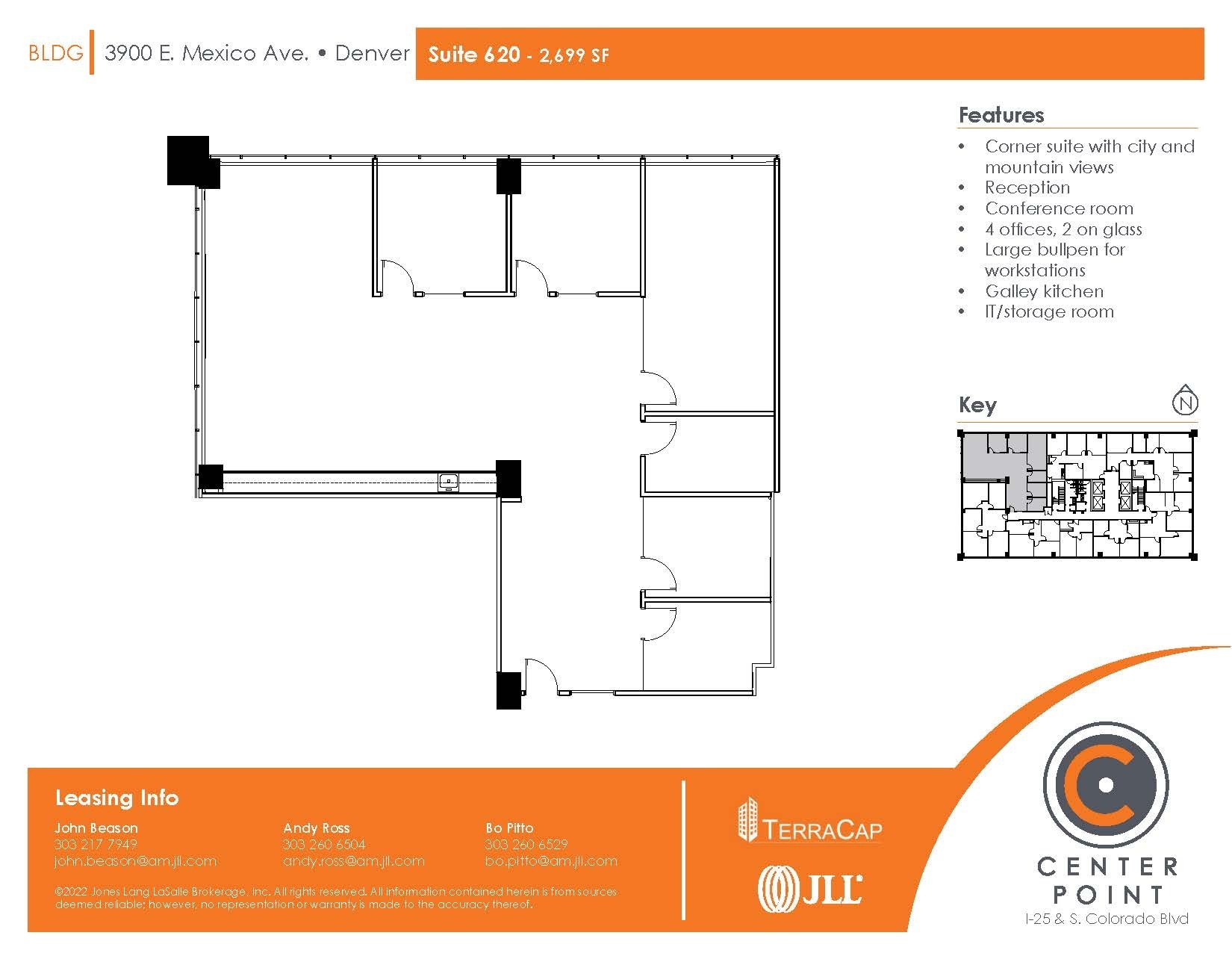 3900 E Mexico Ave, Denver, CO for lease Floor Plan- Image 1 of 1