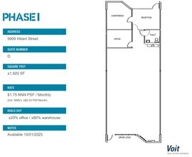 9909 Hibert St, San Diego, CA for lease Floor Plan- Image 1 of 1