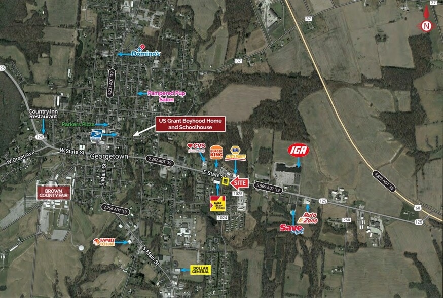 666 E State St, Georgetown, OH for sale - Aerial - Image 3 of 3