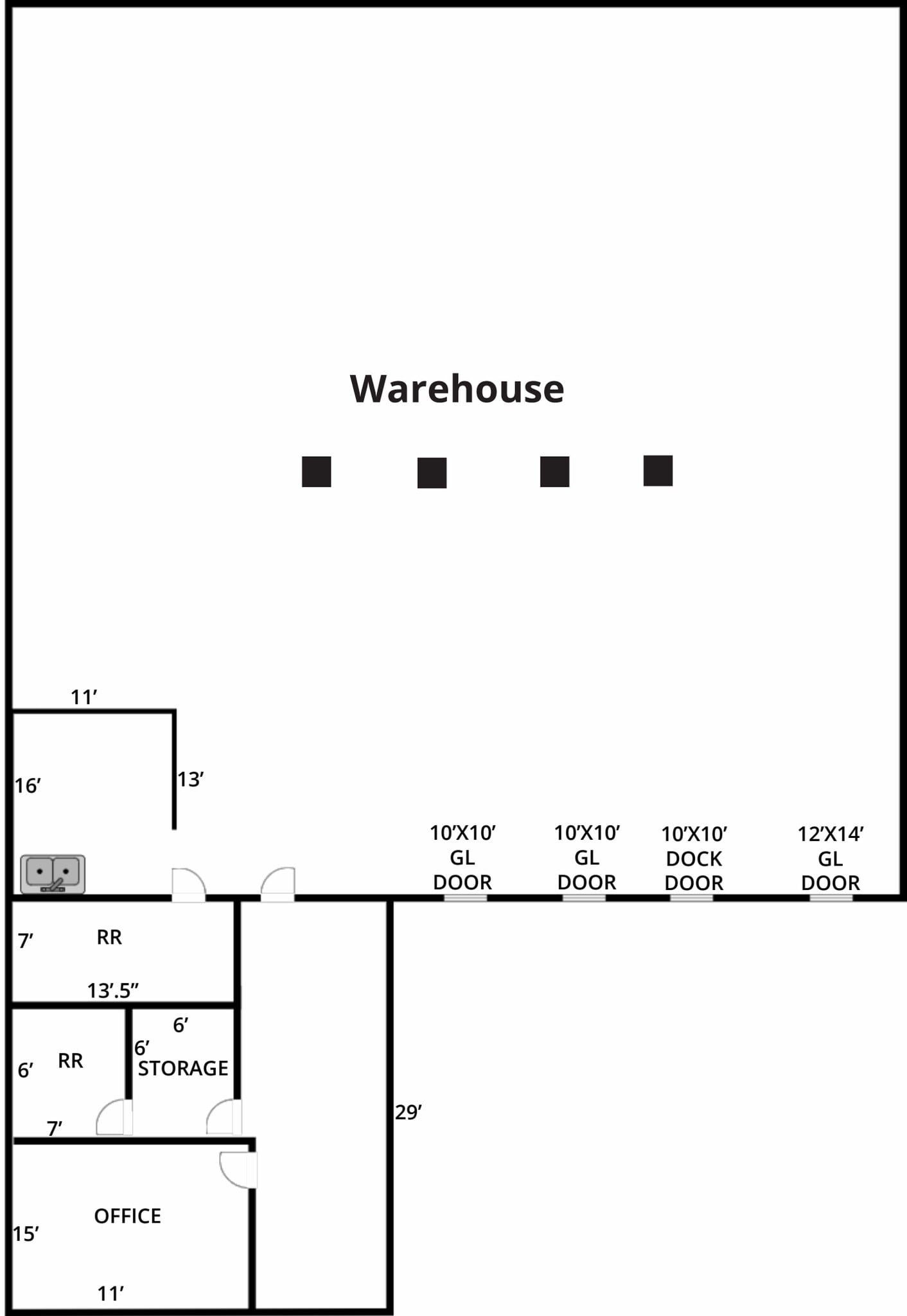 4201 Armour Ave, Bakersfield, CA for lease Floor Plan- Image 1 of 1