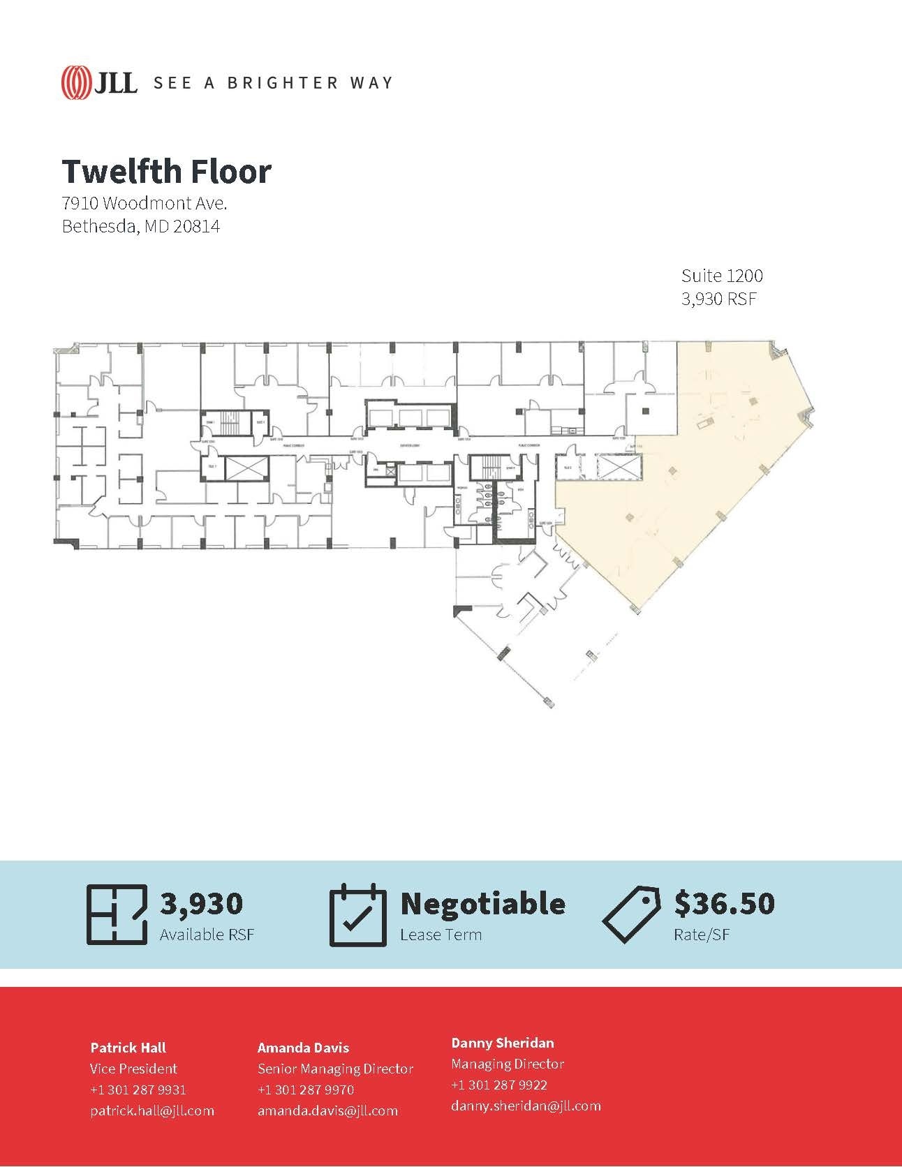 7910 Woodmont Ave, Bethesda, MD for lease Floor Plan- Image 1 of 1