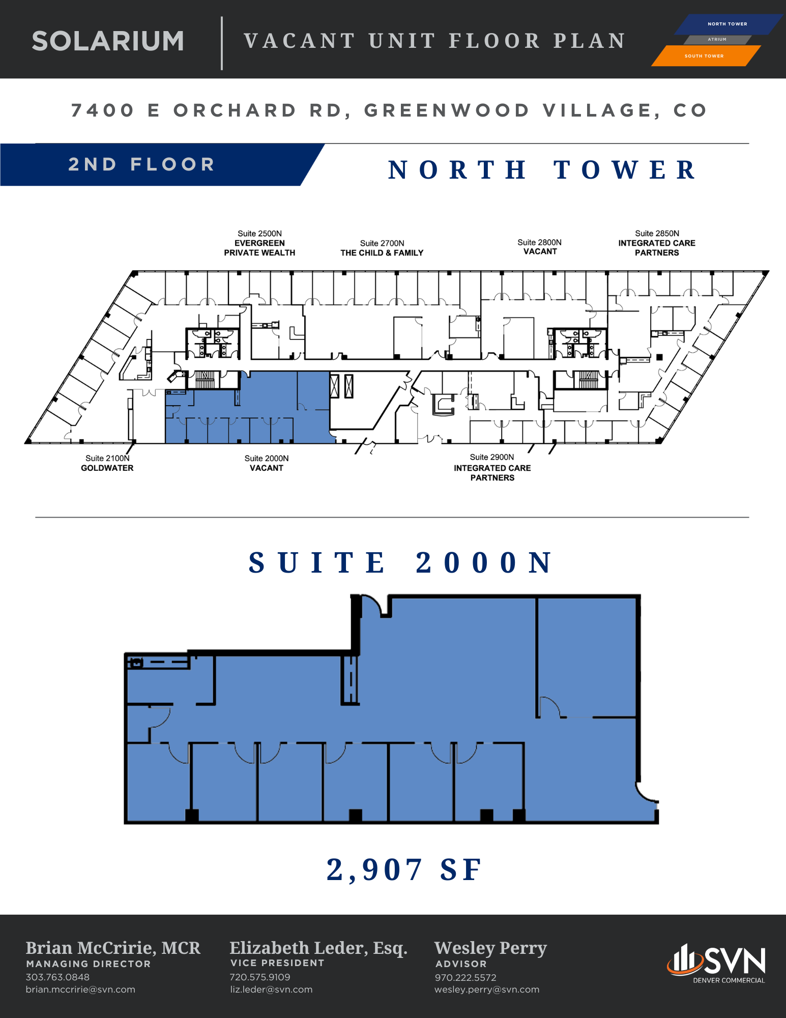 7400 E Orchard Rd, Greenwood Village, CO for lease Floor Plan- Image 1 of 1