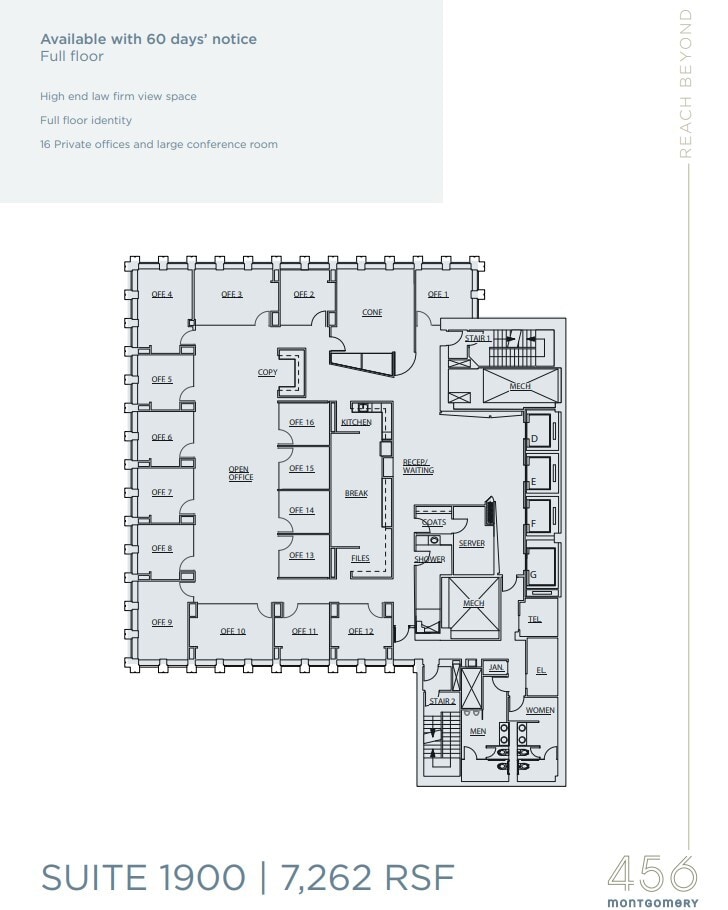 456 Montgomery St, San Francisco, CA for lease Floor Plan- Image 1 of 1