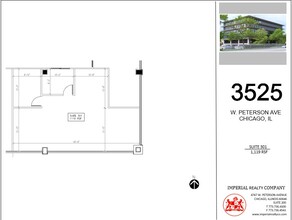 3525 W Peterson Ave, Chicago, IL for lease Floor Plan- Image 1 of 6