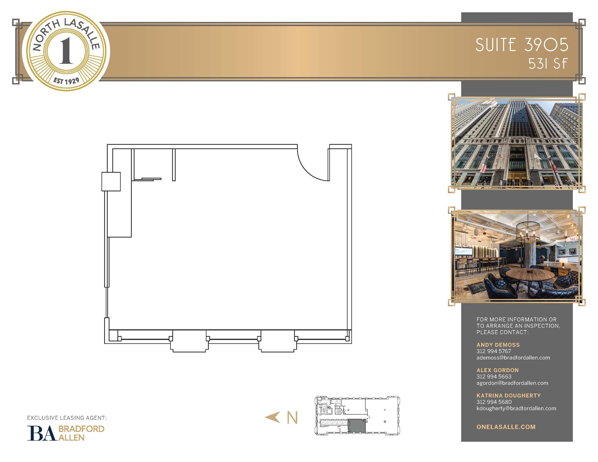 1 N La Salle St, Chicago, IL for lease Floor Plan- Image 1 of 3