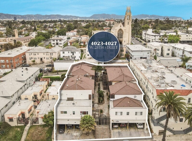 4023-4027 W 28th St, Los Angeles, CA for sale - Aerial - Image 2 of 14