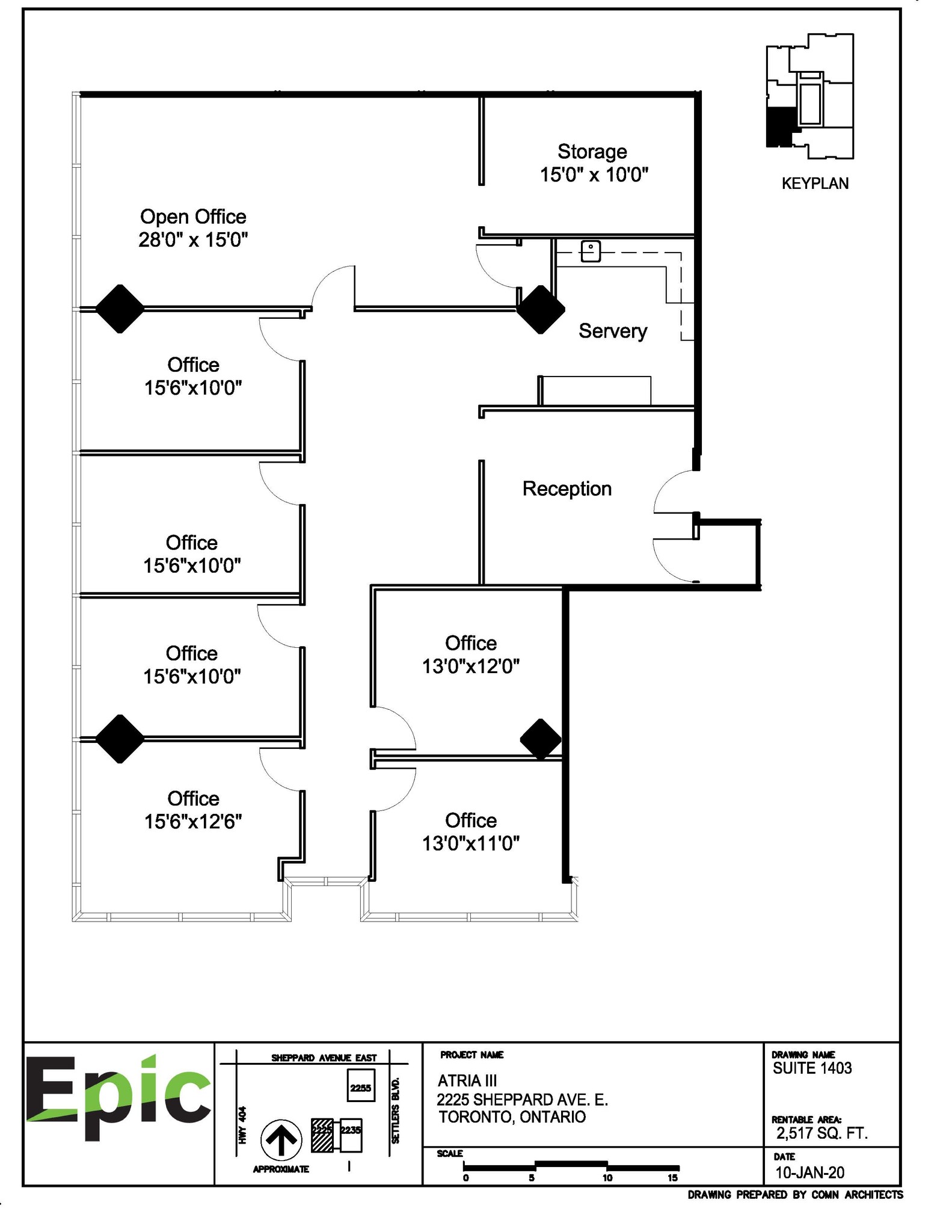 2255 Sheppard Ave E, Toronto, ON for lease Floor Plan- Image 1 of 1