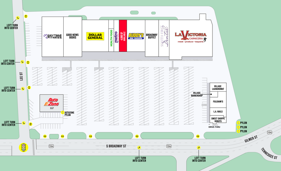 1185 S Broadway St, Sulphur Springs, TX for lease - Site Plan - Image 3 of 4