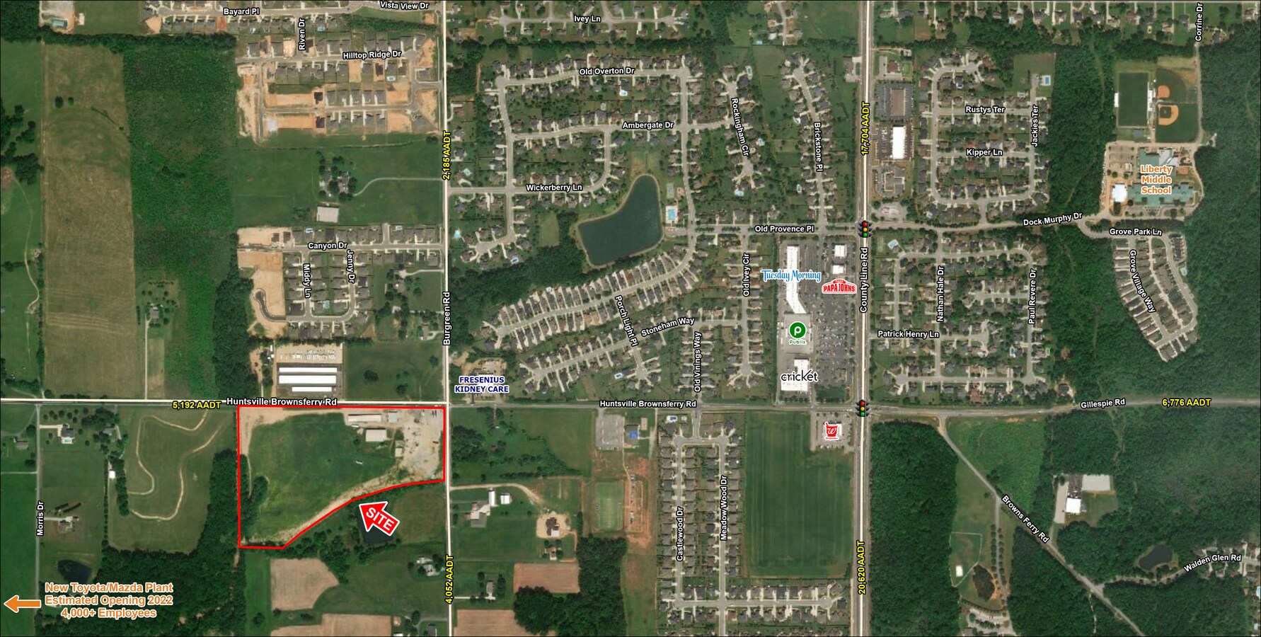 Browns Ferry Rd & Burgreen Rd, Madison, AL 35756