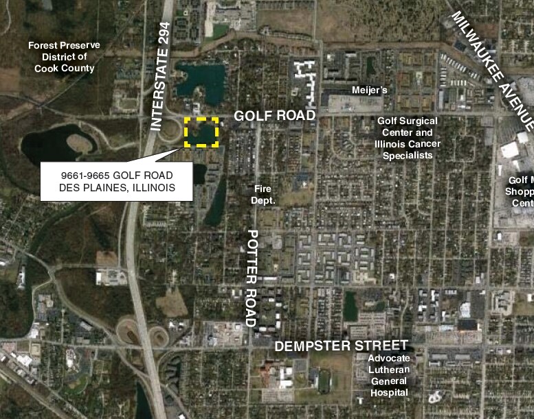 9661-9665 Golf Rd, Des Plaines, IL for sale Primary Photo- Image 1 of 1