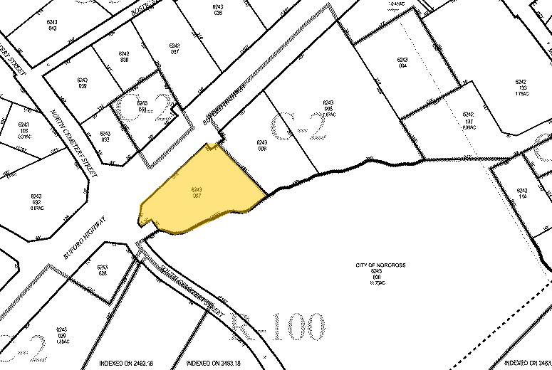 5766 Buford Hwy, Norcross, GA for sale - Plat Map - Image 2 of 20