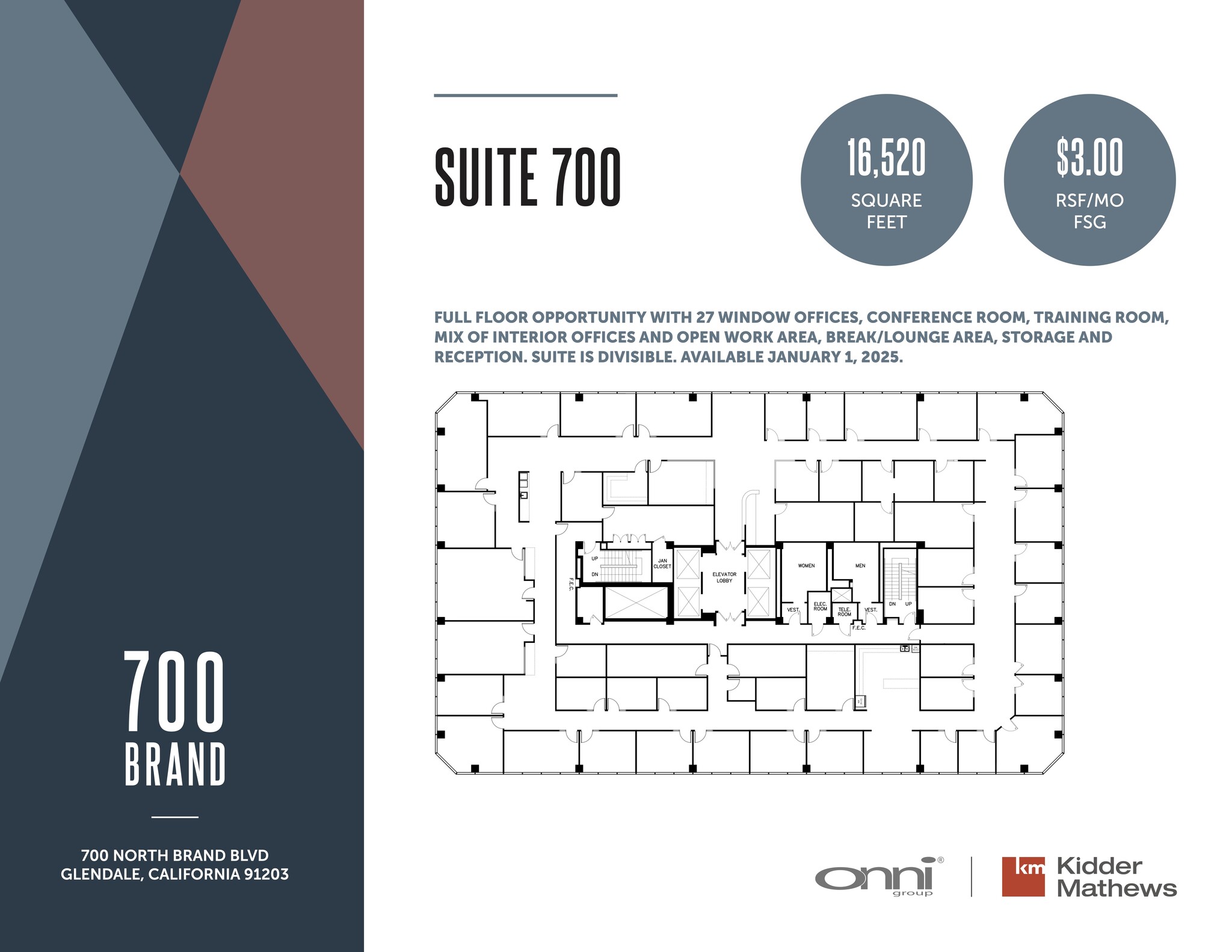 700 N Brand Blvd, Glendale, CA for lease Floor Plan- Image 1 of 1